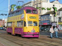 
Tram 713, Blackpool Tramways, October 2009